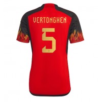 Fotbalové Dres Belgie Jan Vertonghen #5 Domácí MS 2022 Krátký Rukáv